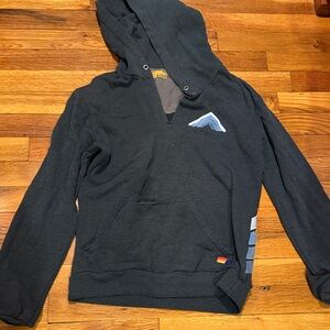 Aviator Nation grey Hoodie with blue Accent